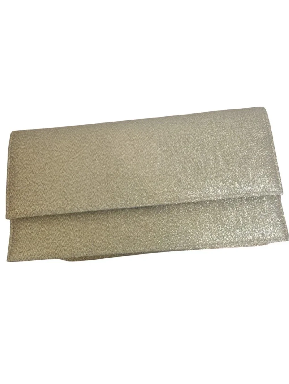 Elegant Metallic Gold Crossbody Clutch